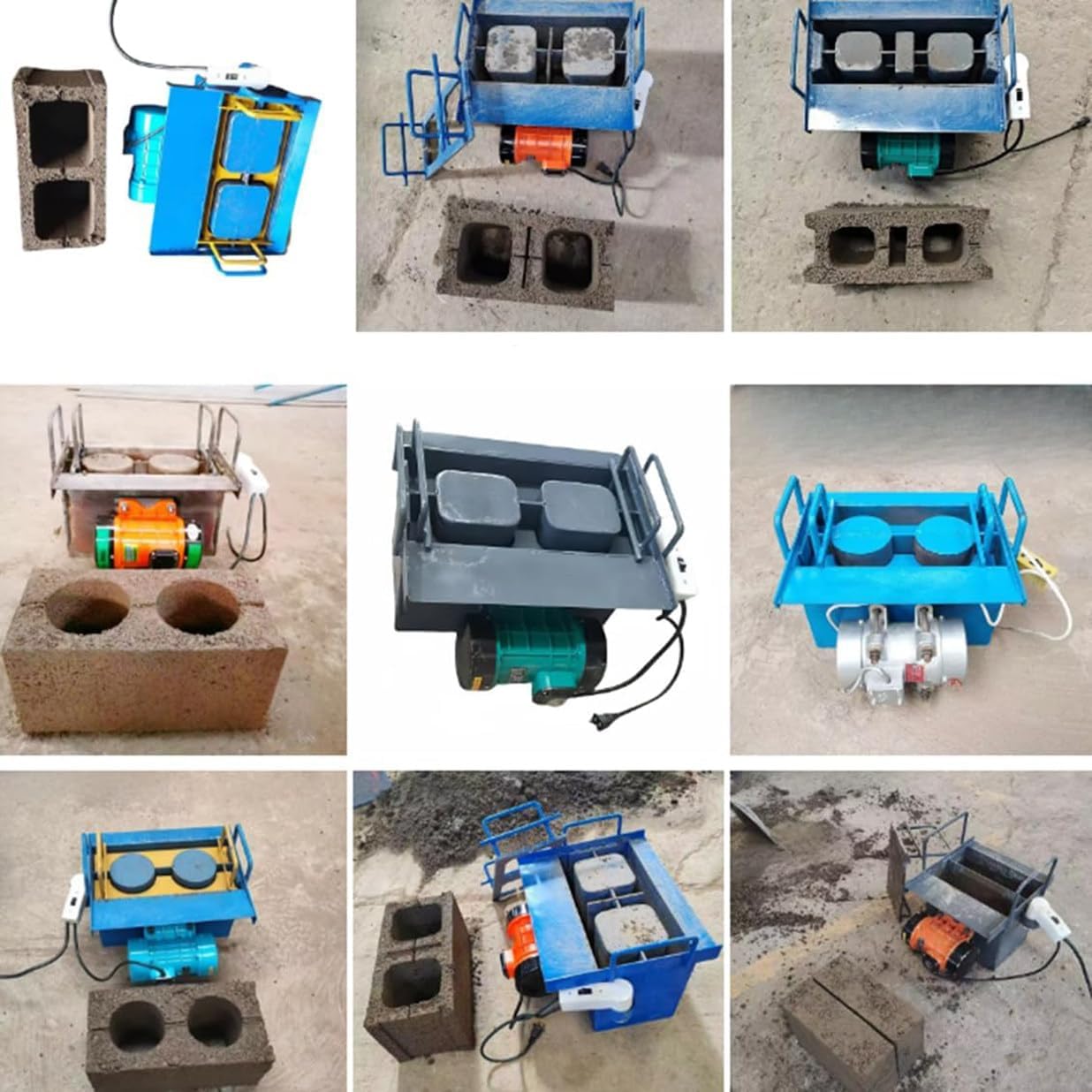 Portable Automatic Concrete Block Making Machine - Fast 45s Vibration Forming, 30 Bricks/Hour, High Efficiency Cement Brick Production for Construction Projects
