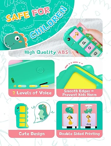 Miniatura 6 de Tarjetas didácticas parlantes para el aprendizaje de niños pequeños juguetes de aprendizaje del alfabeto, juegos de ortografía a juego con 224