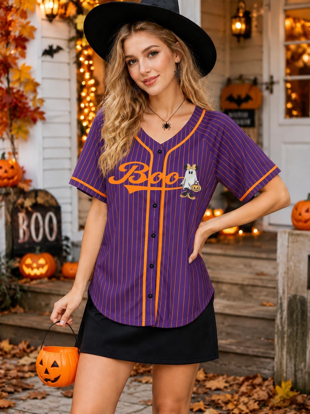 Halloween Shirt for Women Halloween Baseball Jersey