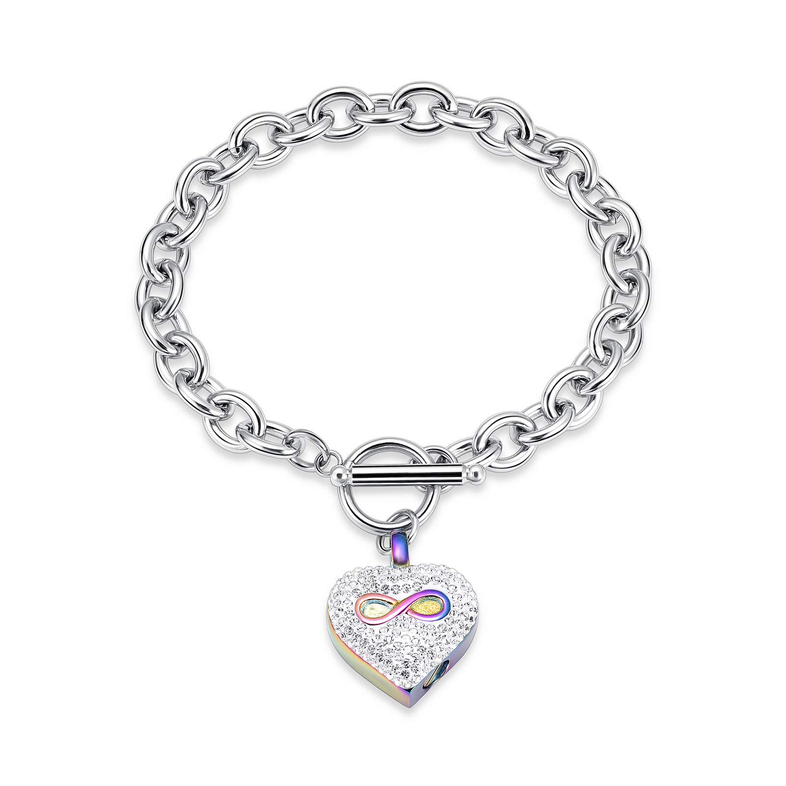 Minicremation Dog Paw Print Cremation Jewelry for Ashes Memorial Urn Bangle for Pet Stainless Steel Urn Bracelet Ashes Holder