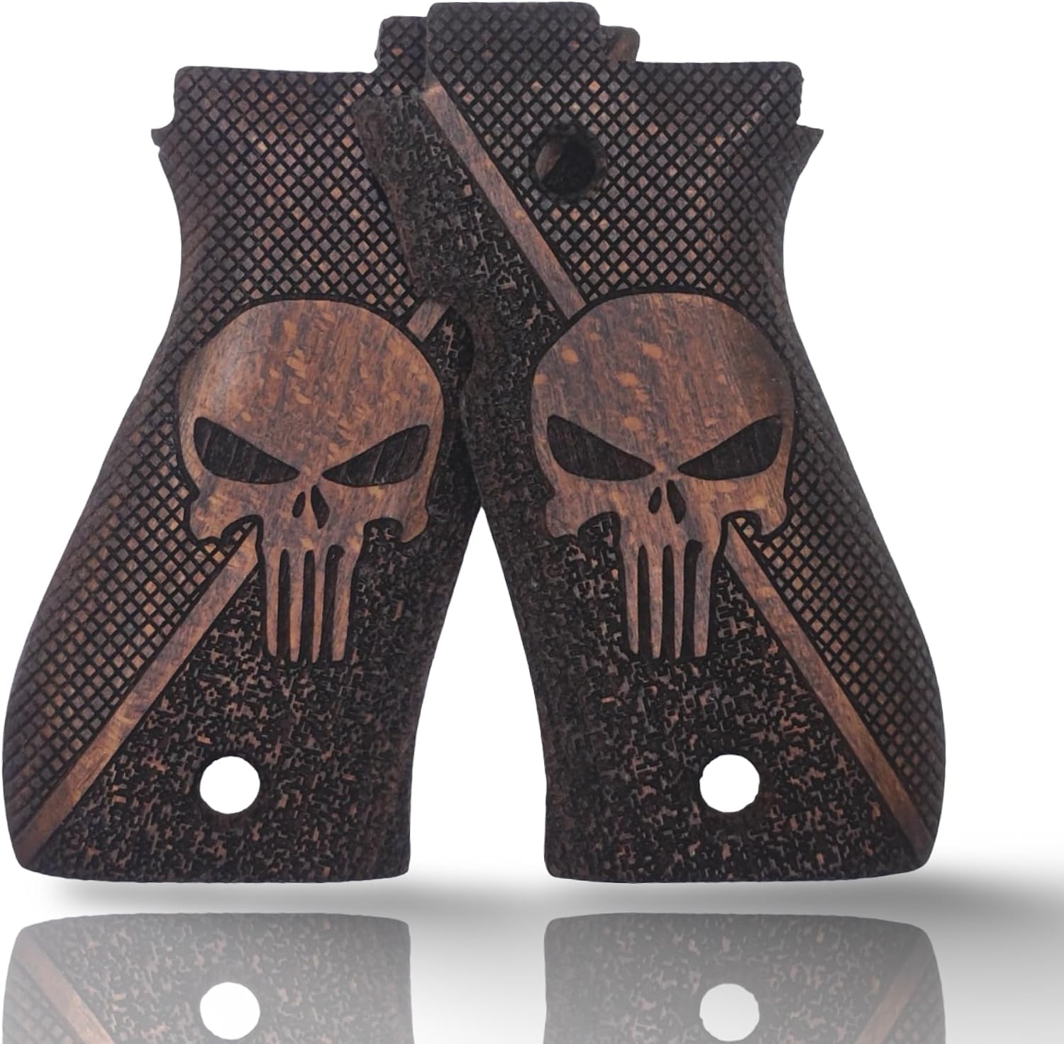 Compatible with Beretta F81 / F84, Real Wood Grips – Fits 81F, 81FS, 81BB, 84F, 84FS, 84 Cheetah – Durable, Comfortable, Easy Install