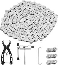 Bike Chain 6/7/8 Speed Chains, Bicycle Chain Link with Removal Tool | Roller Chains for Go-karts, Bicycles, 116 Links, Bicycle Accessories