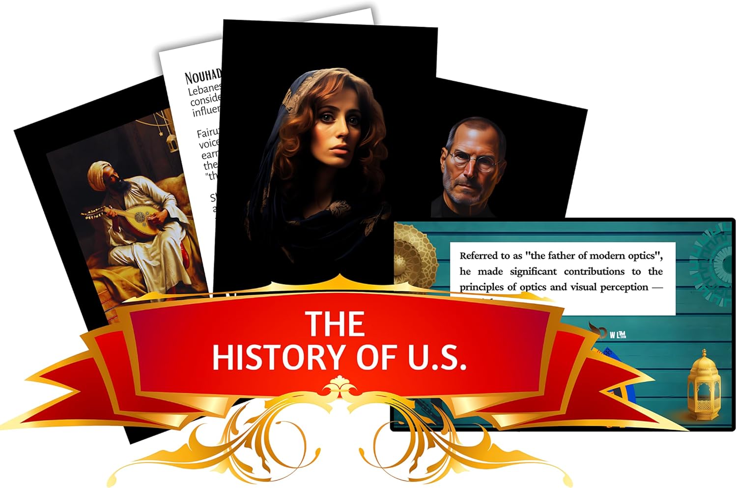 60-PCS Arab American History Educational Trivia & Flashcards | On Notable Figures of Arab Descent, Includes Womens History | Subjects: Arts & Culture, Sports, STEM, Activism & More