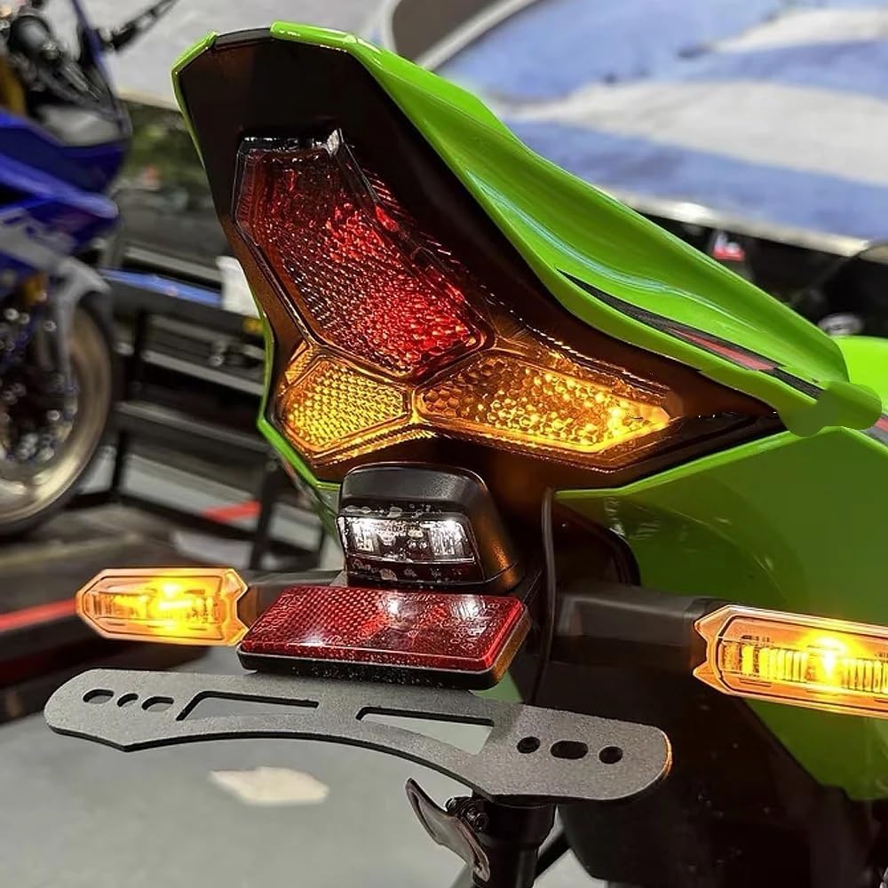 Motorcycle accessories Suitable Fit For Kawasaki ZX-4R ZX-4RR motorcycle accessories rear license plate frame tail frame license plate frame in stock License holder frame