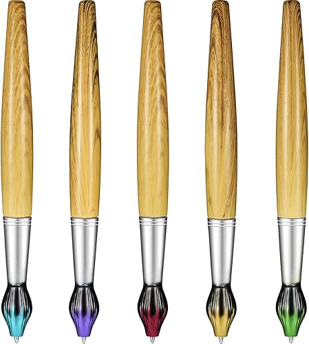 Outus Bolígrafos de pincel de bambú con forma de pincel retráctil, novedosos, regalos de agradecimiento para profesores de arte, suministros de