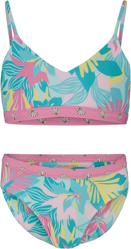 Girls' Two Piece Bikini Swimsuit, UPF 50+ Sun Protection