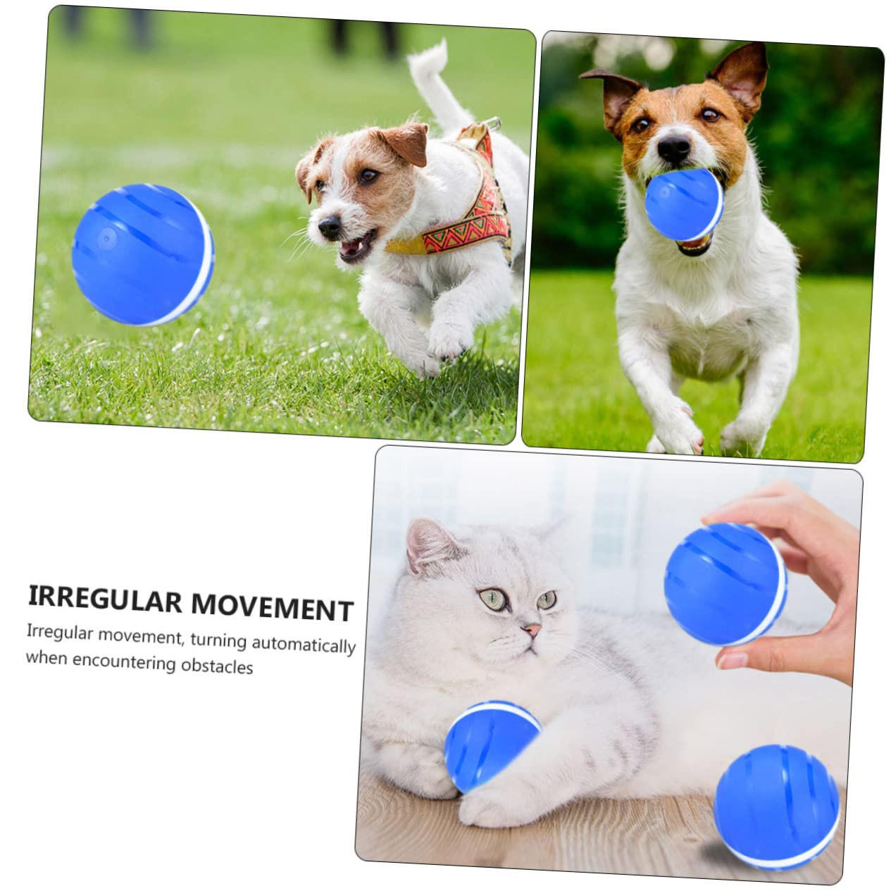 TOYANDONA Pelota Luminosa para Gatos Juguete Interactivo De Pelota para Mascotas Recargable por USB Balones Intermitentes para Gatos Interactiva