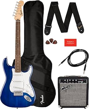 【メンテ済 】Squier Stratocaster Standard ケース付 Squier Sonic Stratocaster Limited-Edition Maple Fingerboard