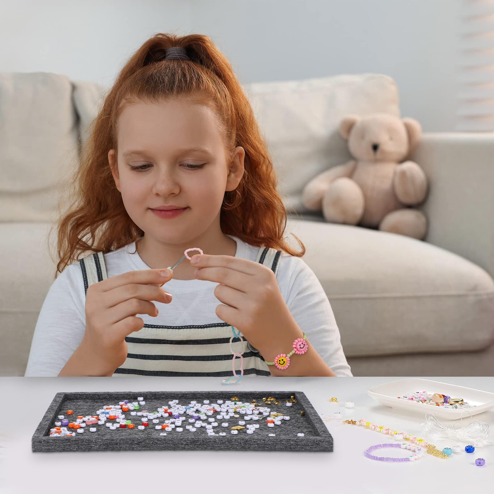 Plateau de Rangement Puzzle en Feutre, Pliable, Empilable, 1000 Pièces