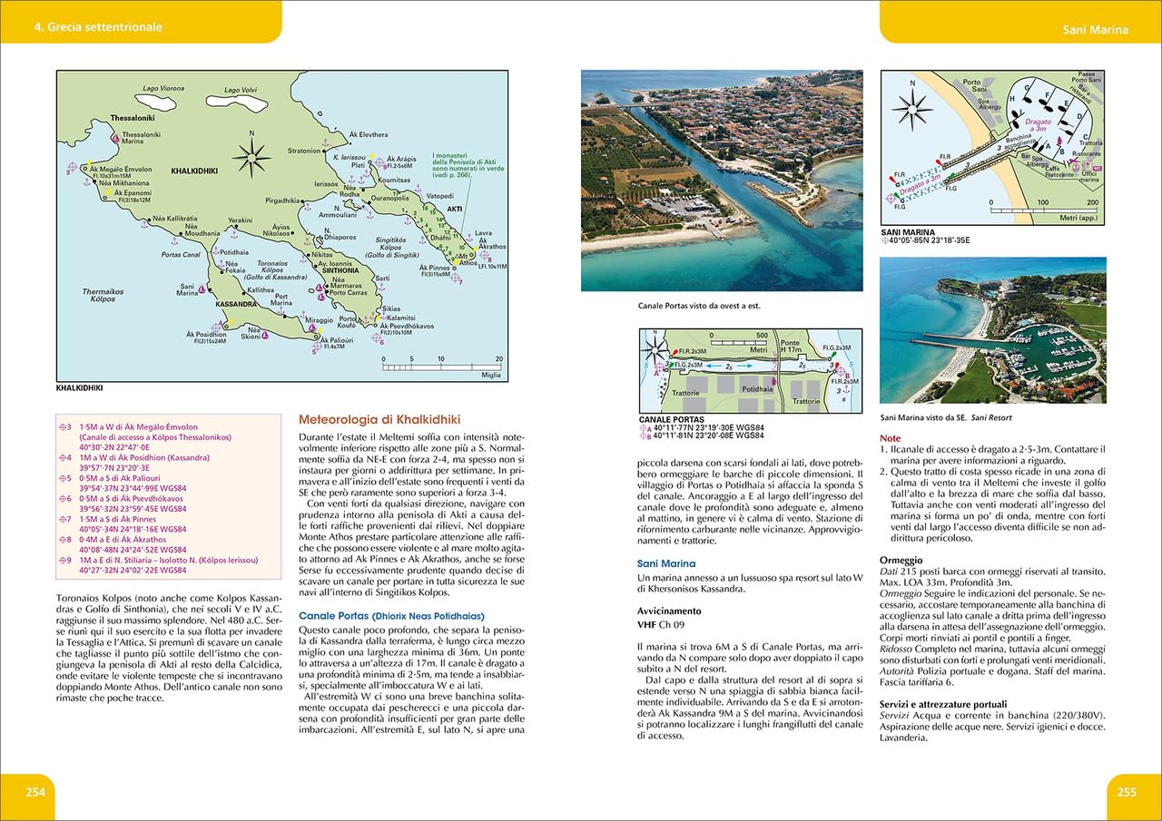 Grecia egea. Saronico e Peloponneso orientale, Cicladi, Eubea e Sporadi settentrionali, Sporadi orientali, Dodecaneso, Creta. Portolano del Mediterraneo