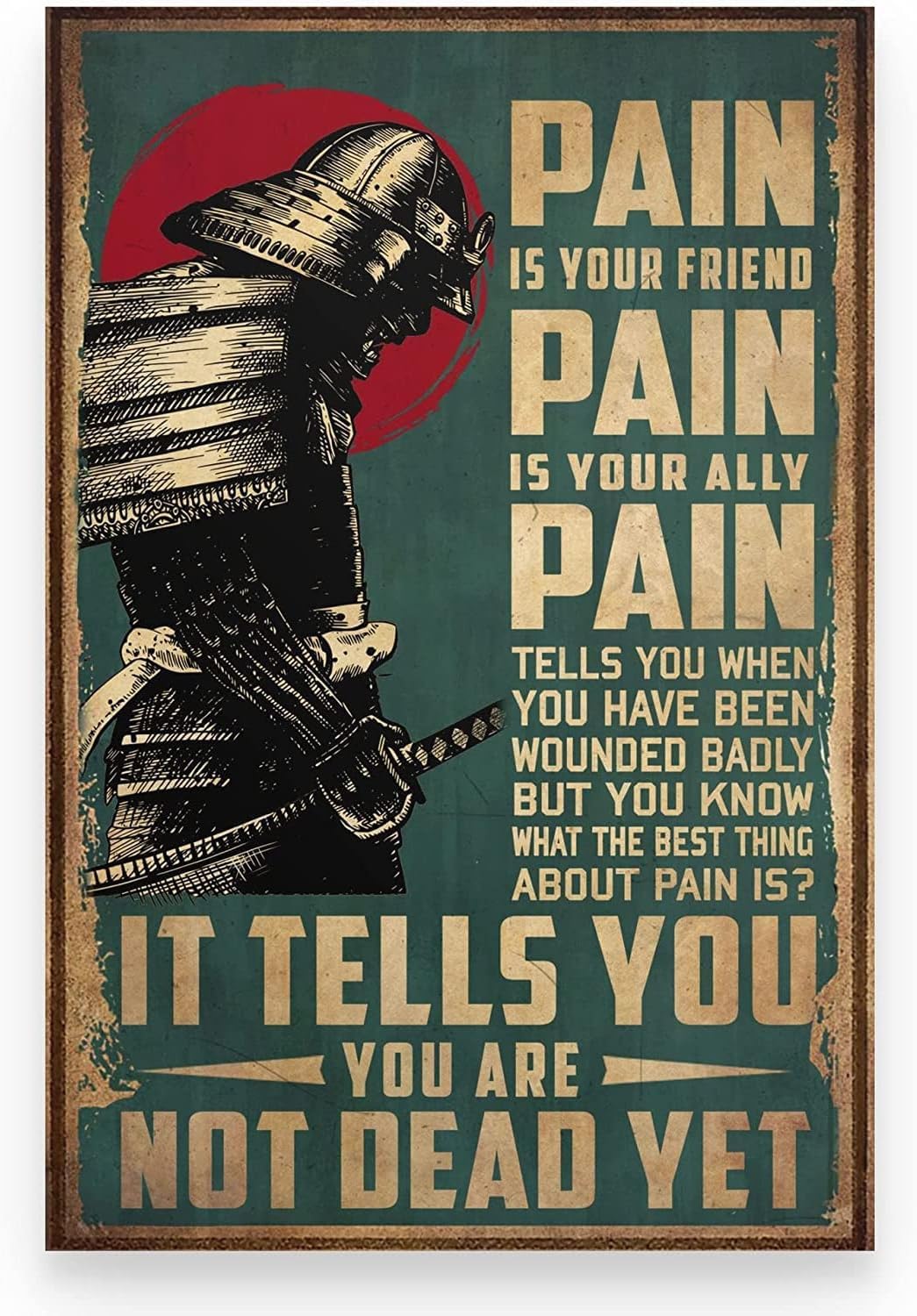 Kwqdozf As Pic Pain Is Your Friend Pain Is Your Ally It Tells You You Aredead Yet Vintage