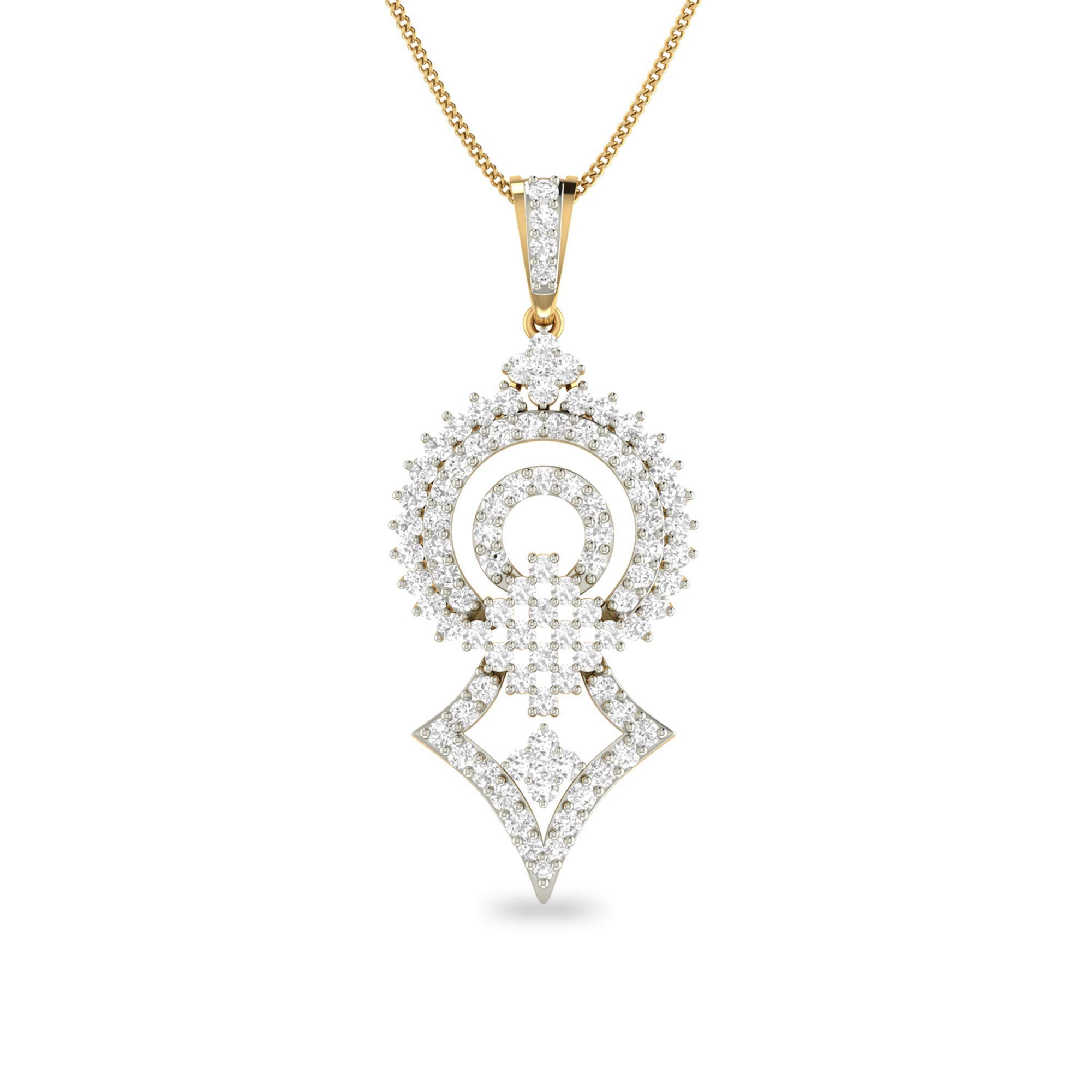 pc jeweller Yellow Gold and Solitaire Pendant for Women-picture-35