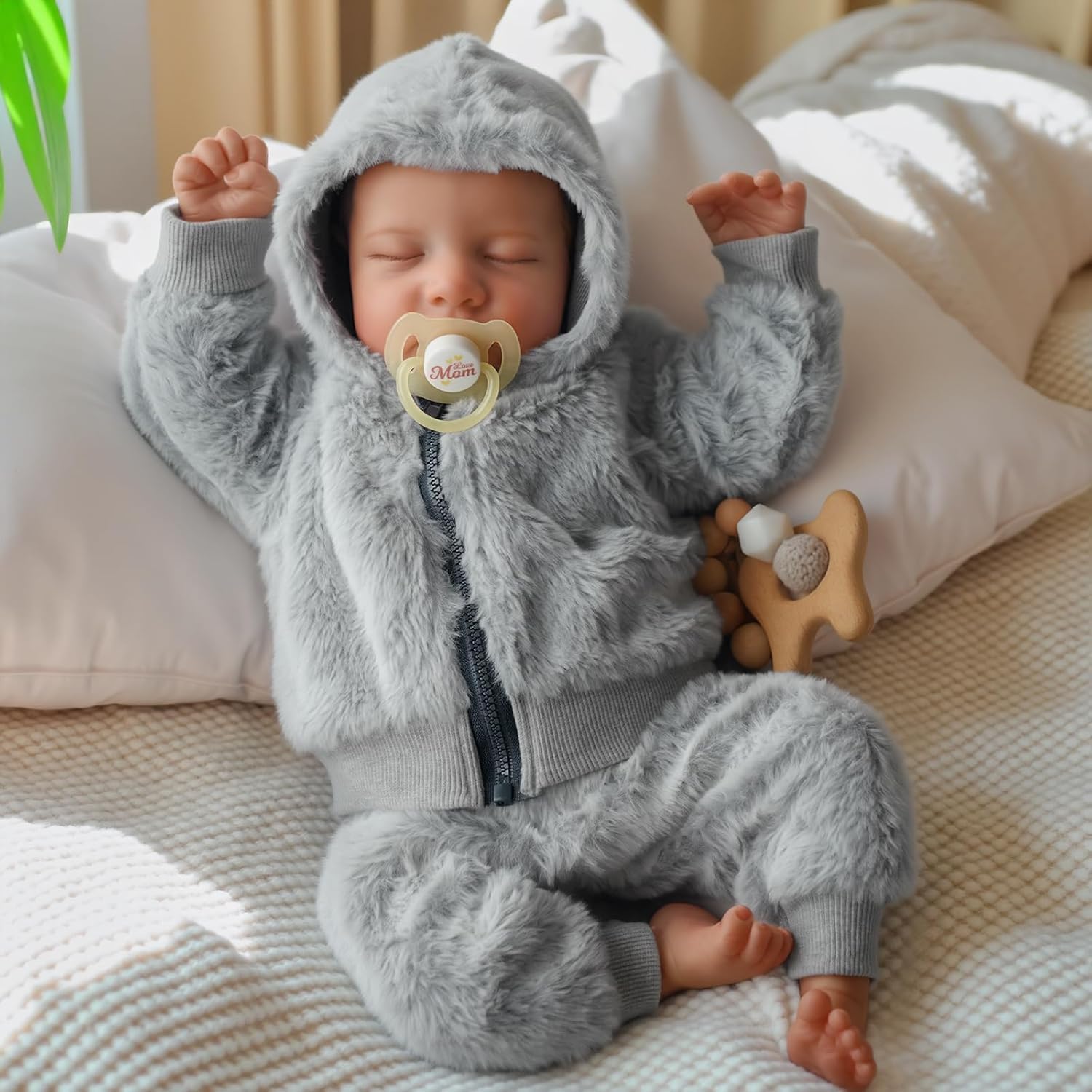 Reborn Puppe Junge 17 Zoll Reborn Baby Lebensechte 45CM Babypuppen Puppe Wie Echtes Baby Silikon Babys Echte Babypuppe Newborn Reborn Doll