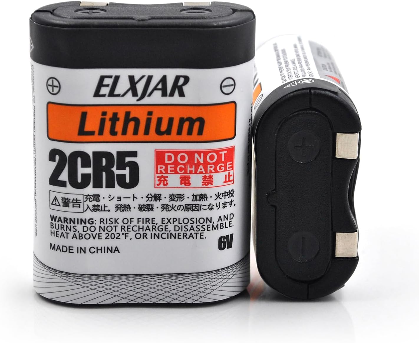 (10-Pack) 6V 1300mAh 2CR5 Lithium Batteries Replacement for 2CR5M 5032LC DL245 EL2CR5 KL2CR5 RL2CR5 with Long Shelf Life