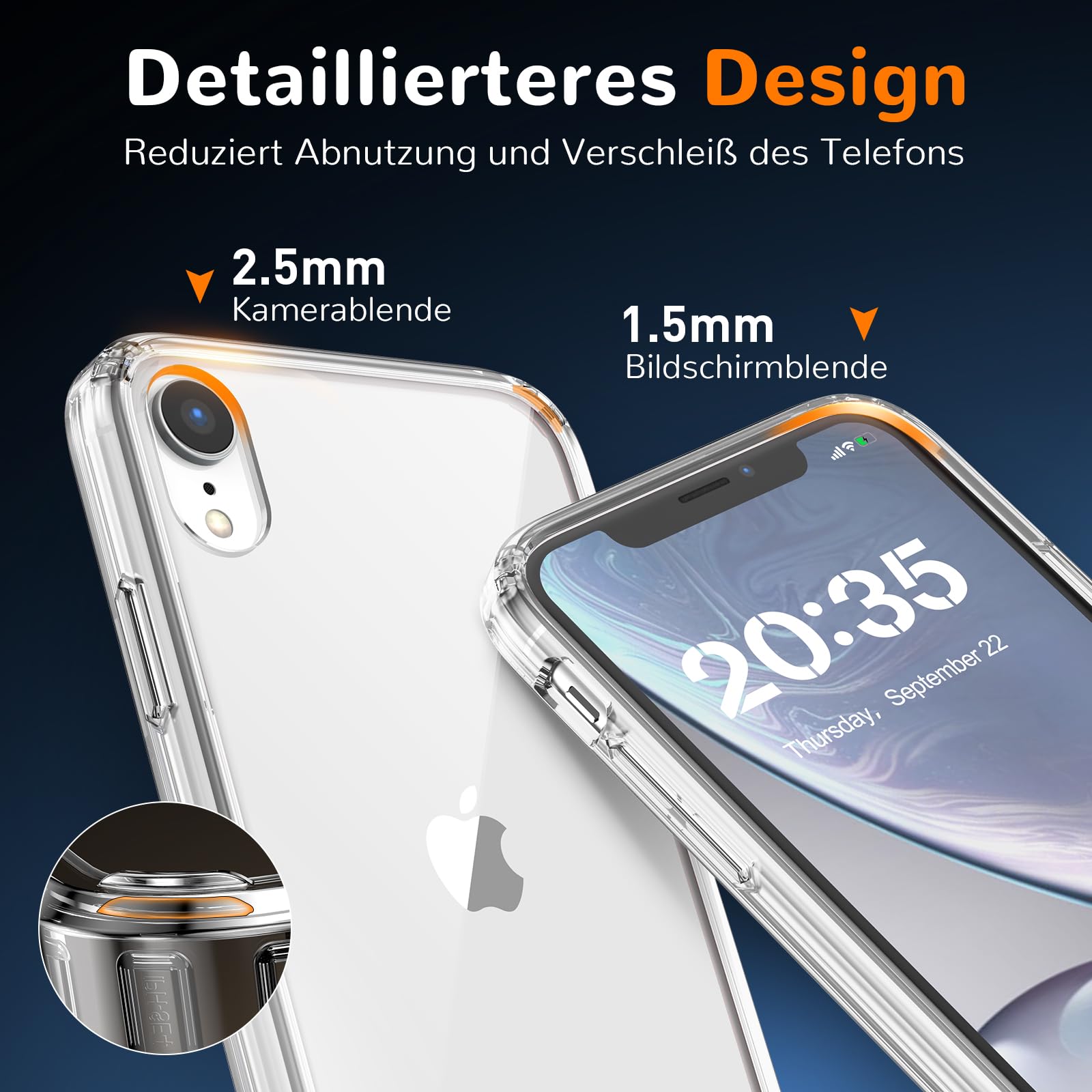 Clear Case for iPhone 15, Ultra Thin, Shockproof TPU Cover, Anti-Yellowing, Crystal Clear, Phone Case for Apple iPhone 15 - Clear — view 106