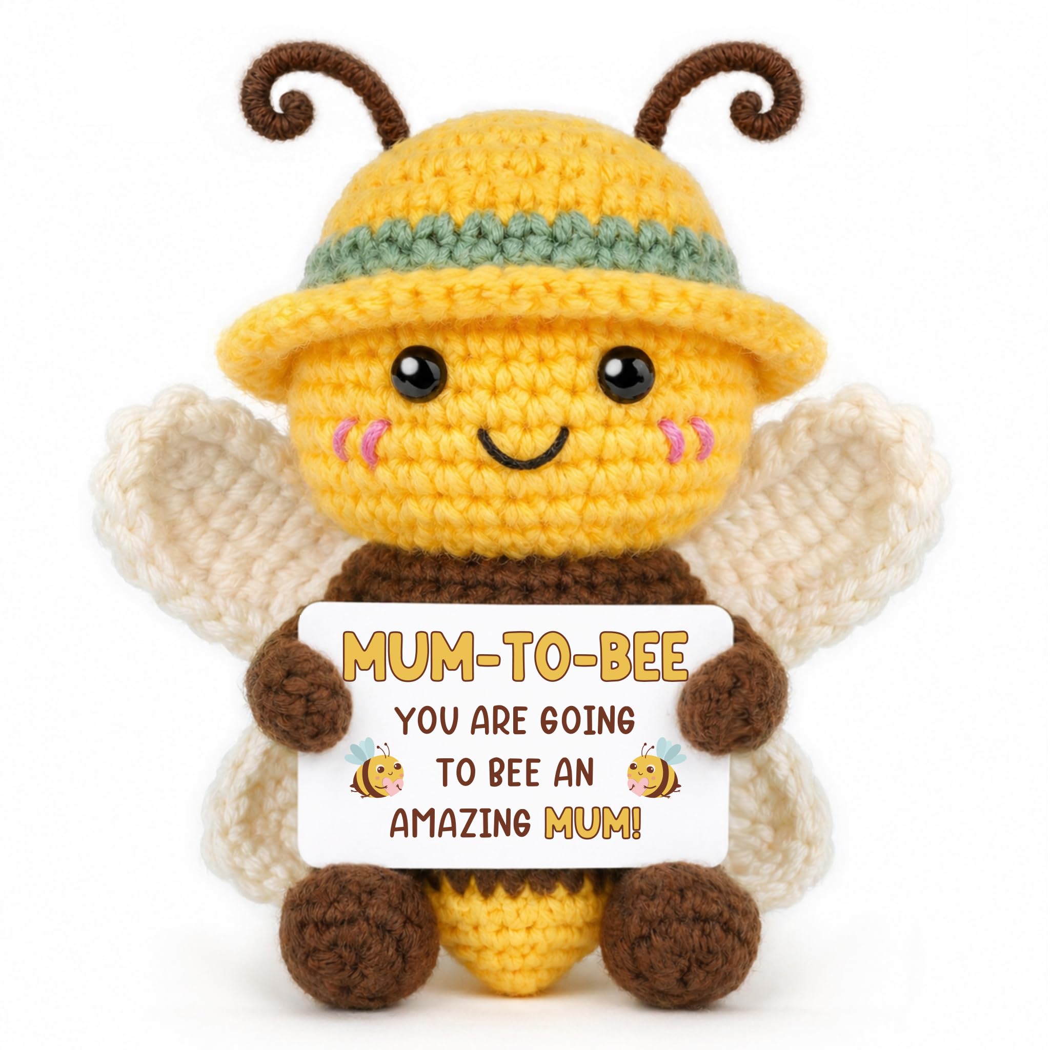 Mum to Be Gifts for Pregnant Women, Handmade Crochet Cute Bee Emotional Support Buddy for Pregnancy, Perfect Maternity or Pregnancy Gifts for Expecting Mum First Time Moms Mother to Be