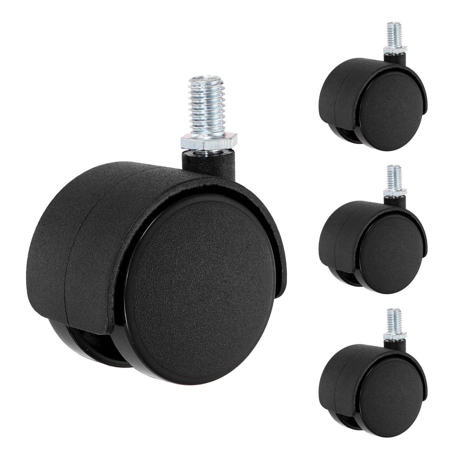 Photo 1 of DEFANEX Swivel Stem Casters M10x15mm - 4 Pack