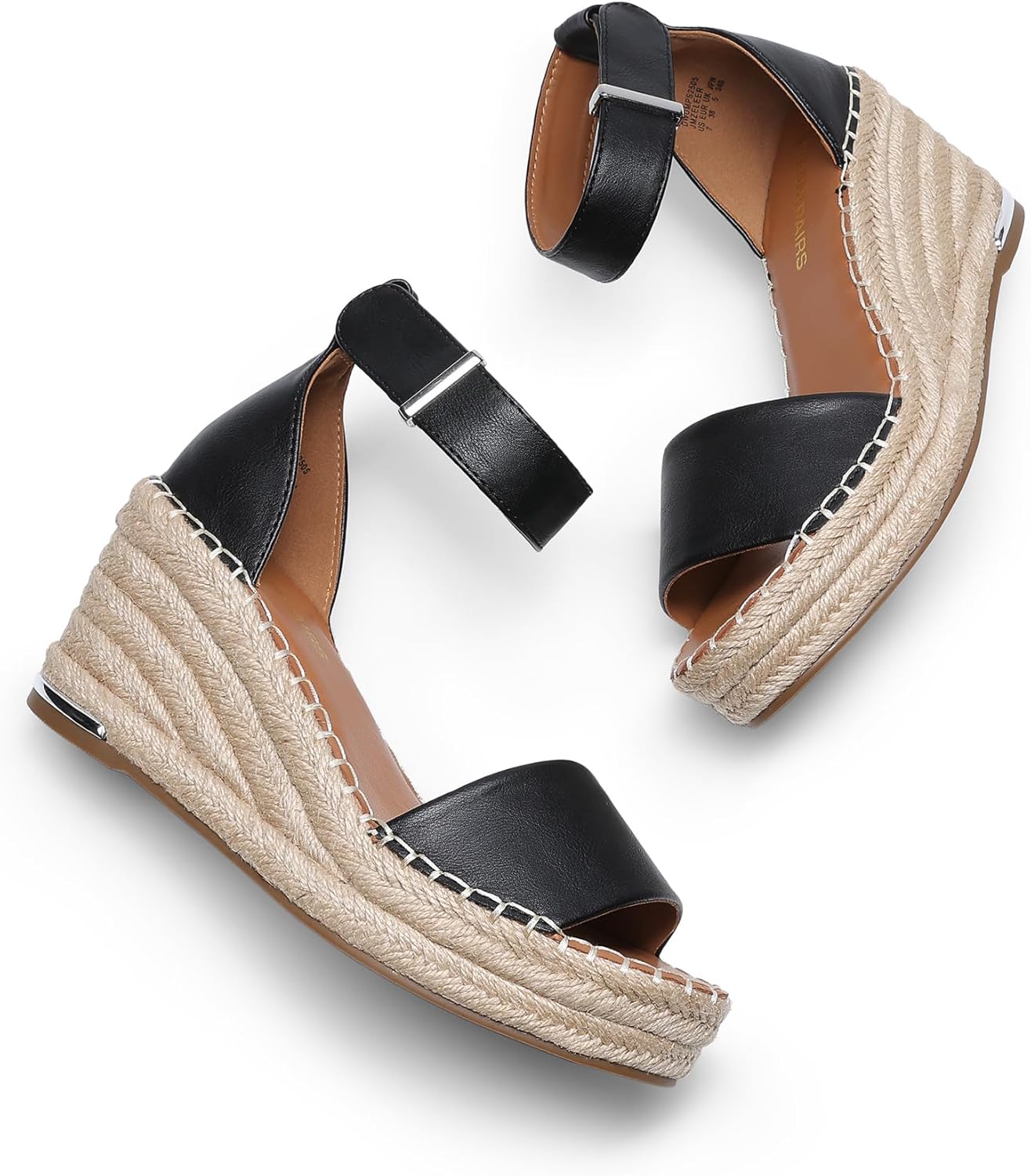 DREAM PAIRS Women's Wedge Sandals Open Toe Espadrilles Sandals Comfortable Dressy Ankle Strap Platform Sandals Suitable for Work Beach Summer Shoes - Image 4