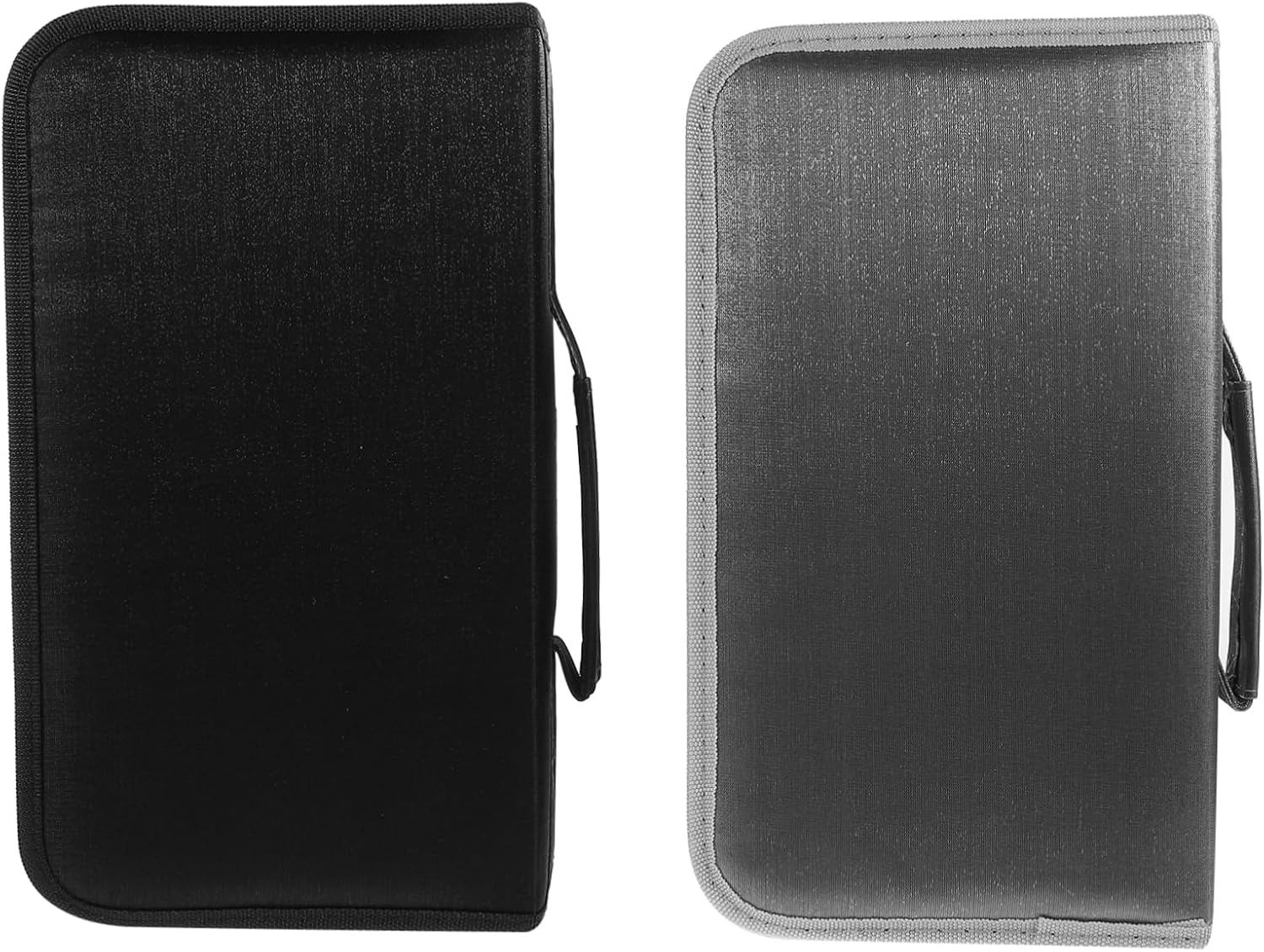 PRETYZOOM 2pcs Zipper Cd Case Holder Large Capacity Cd Storage Bag Organizer Portable Disc Bag for Movie Lovers Gamers Djs