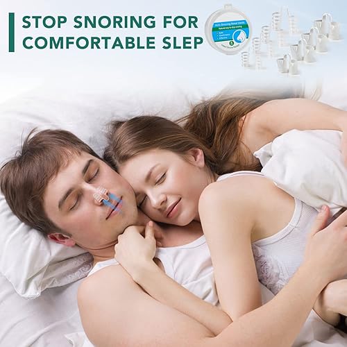 Vista 7 de CINWAUVO Anti ronquidos Ventilación nasal 8 conos nasales dilatador nasal para detener los ronquidos - Eficaz tapón anti ronquidos dispositivos anti