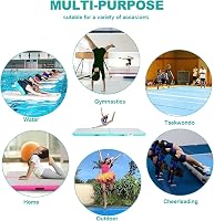 FBSPORT Airtrack Mat 2m-es 10 cm vastag tornaszőnyeg pumpával és táskával 7