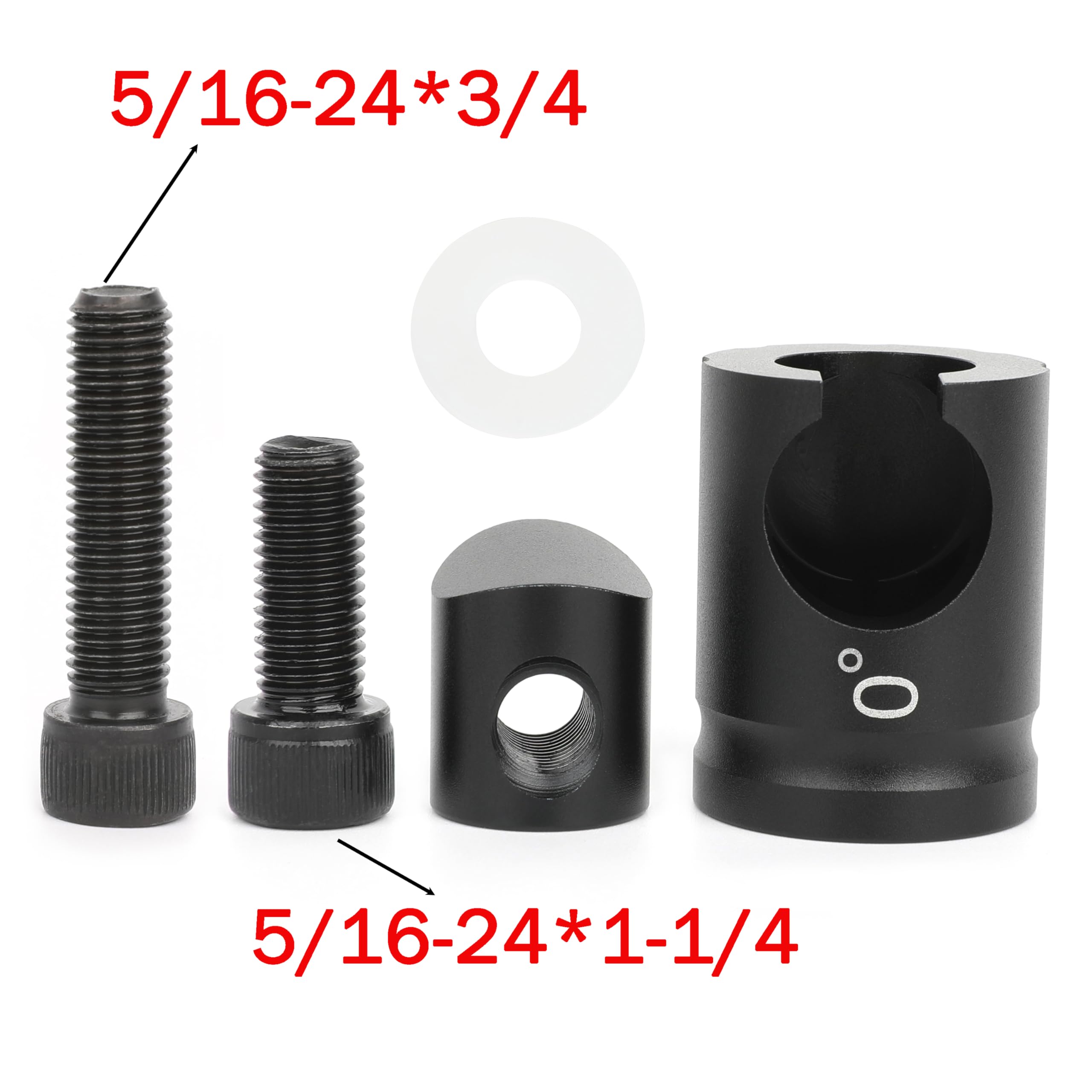 HNZMDY Bow Stabilizer Quick Disconnect, 0/5/8/10 Degree Quick Disconnect (0 Degree)