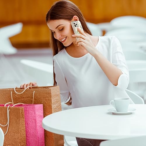 Miniatura 7 de ICEDIO - Funda para iPhone 13 Pro con protector de pantalla, delgada, transparente, con diseños de moda para niñas y mujeres, funda protectora