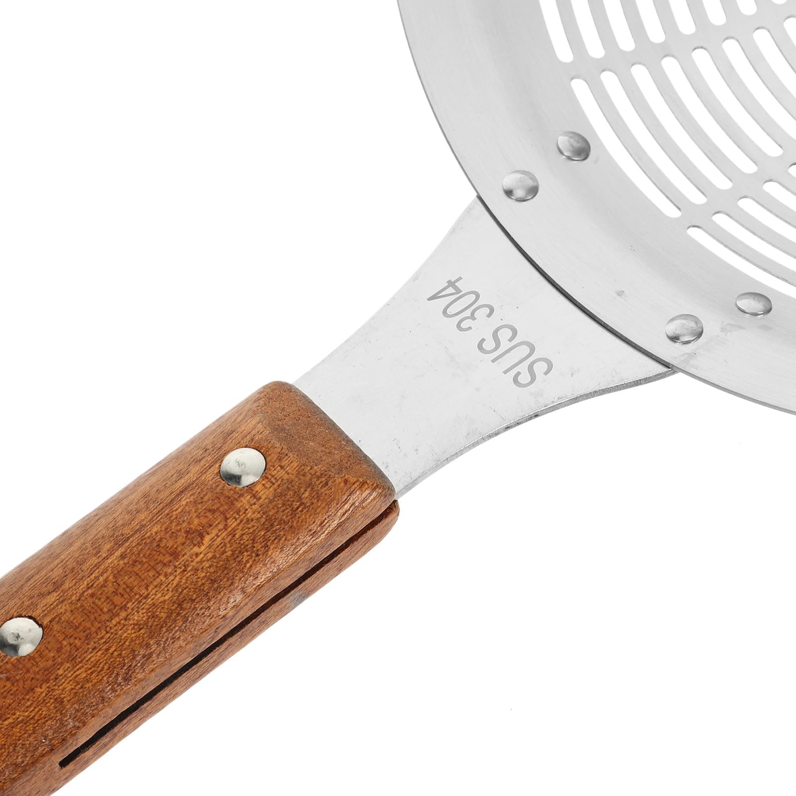 Edelstahl Sieblöffel Großes Küchenutensil mit Langem Griff für Pasta