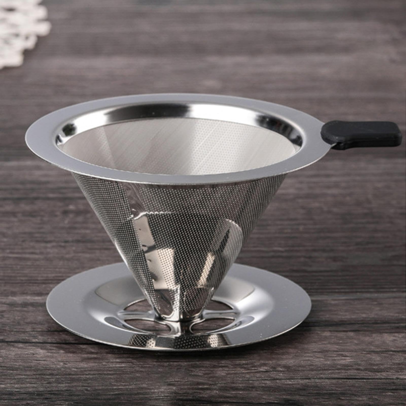 HASTINGS Handfilterkaffee-Übergießer Aus Edelstahl – Wiederverwendbar, Mit Holzgriff, Für Bis Zu 1,9 Liter, Perfekt Für Single-Origin-Kaffee