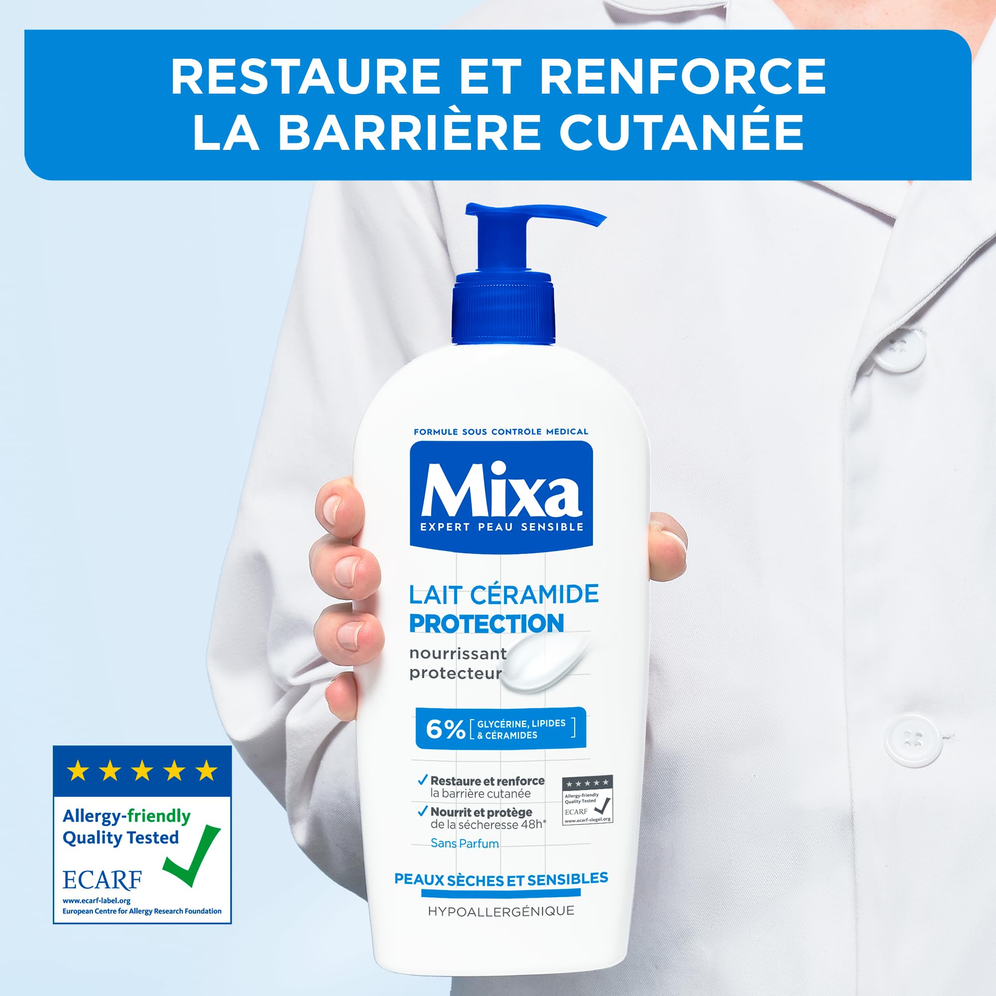 Mixa Skin Strengthening Cream for Very Dry and Stressed Skin Moisturising, Care Cream to Protect the Skin Barrier - Image 2