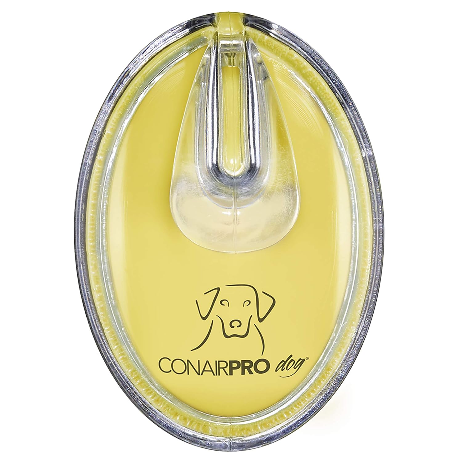 CONAIRPRO dog & cat Pet Brush with Ergonomic Pet-It Design, Dog Brush for Shedding, Curry Comb Yellow : Everything Else