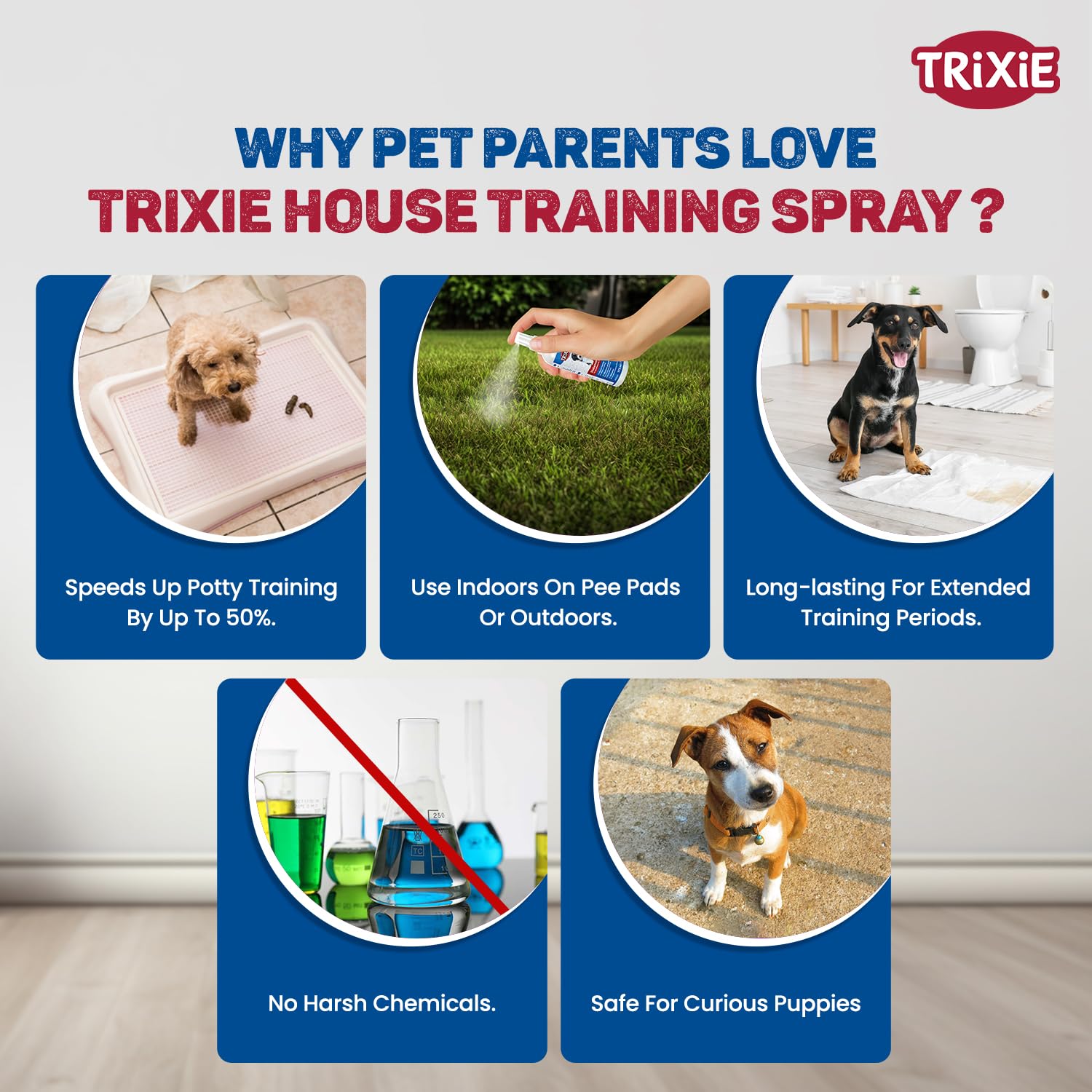 Trixie: - House Training Spray for Puppies | Helps Keep Areas Free of Dog Urine with a 100% Pure, All-Natural Blend of Therapeutic-Grade Essential Oils - 175 ml 1