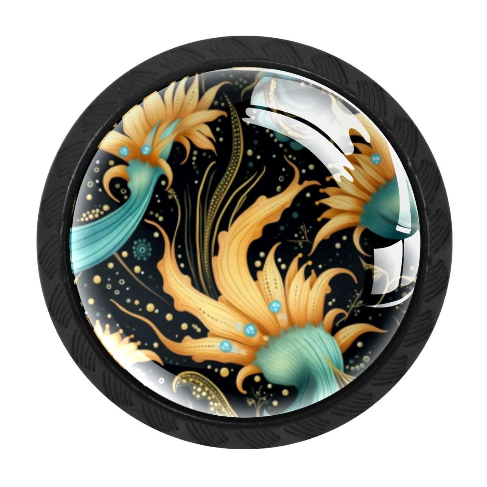 CHENZZZZ 4 Pieces Dresser Knobs Sea Slug Drawer knobs Cabinet Knobs Pull Handles for Home Kitchen Office