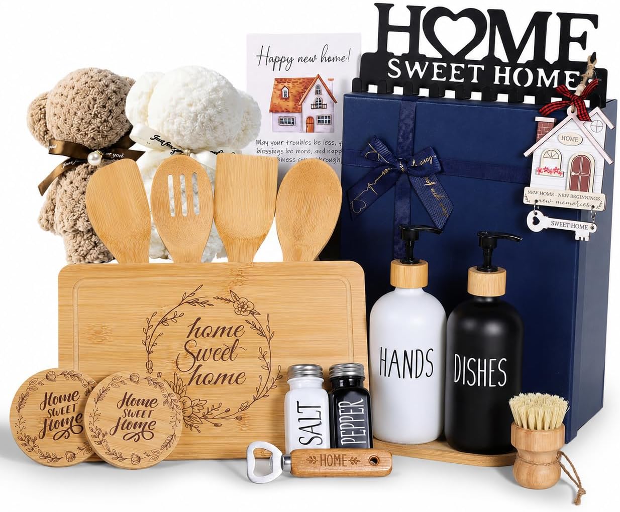 21 Pcs House Warming Gift New Home for Men Women, Closing Gift for Client