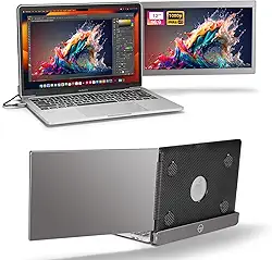 JoyReal Monitor portátil para laptop, Mac, USB, extensor de tela dupla, 30,5 cm, FHD 1080p, segunda tela de viagem para MacBook Pro Air de 13,3 polegadas