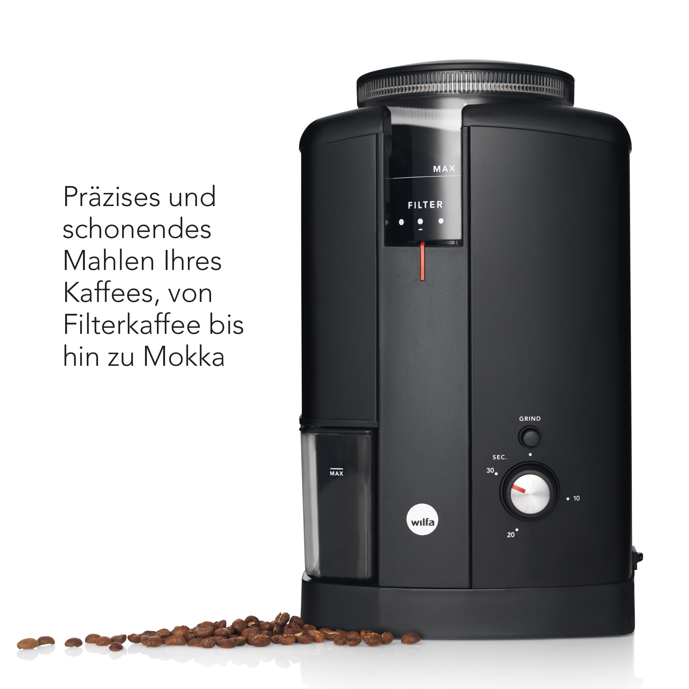 Wilfa Svart Aroma CGWS-130B Electric Coffee Grinder - 40 mm 
