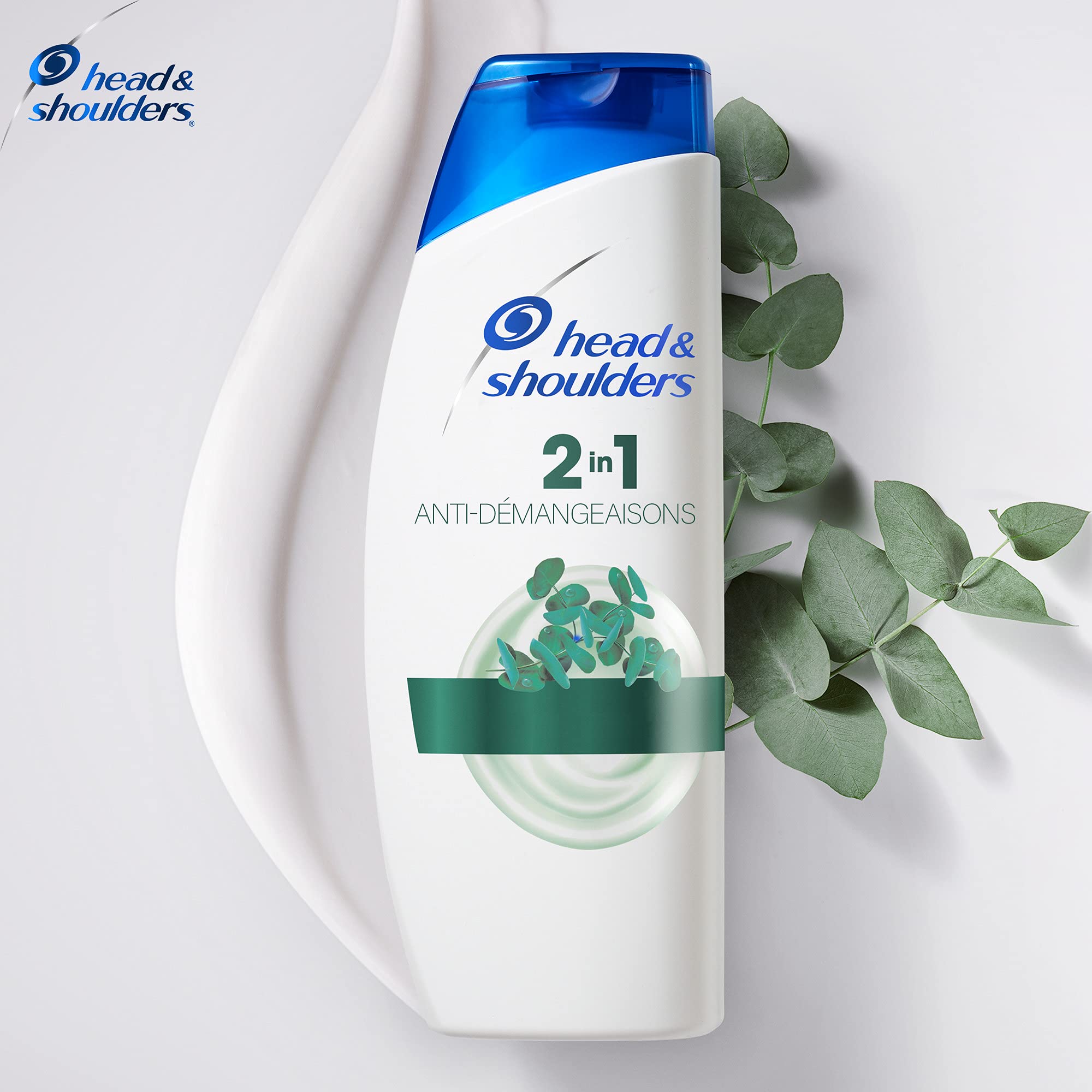 Head & Shoulders, Antiprurito 2 in 1 Shampoo antiforfora e balsamo per prurito legato alla x pellicole, deterge e lenisce la tua pelle capelu, Formula 2 x 270 ml
