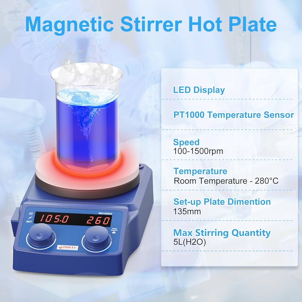 Amazon | マグネチックスターラー 50-1500RPM 5000ml LCD