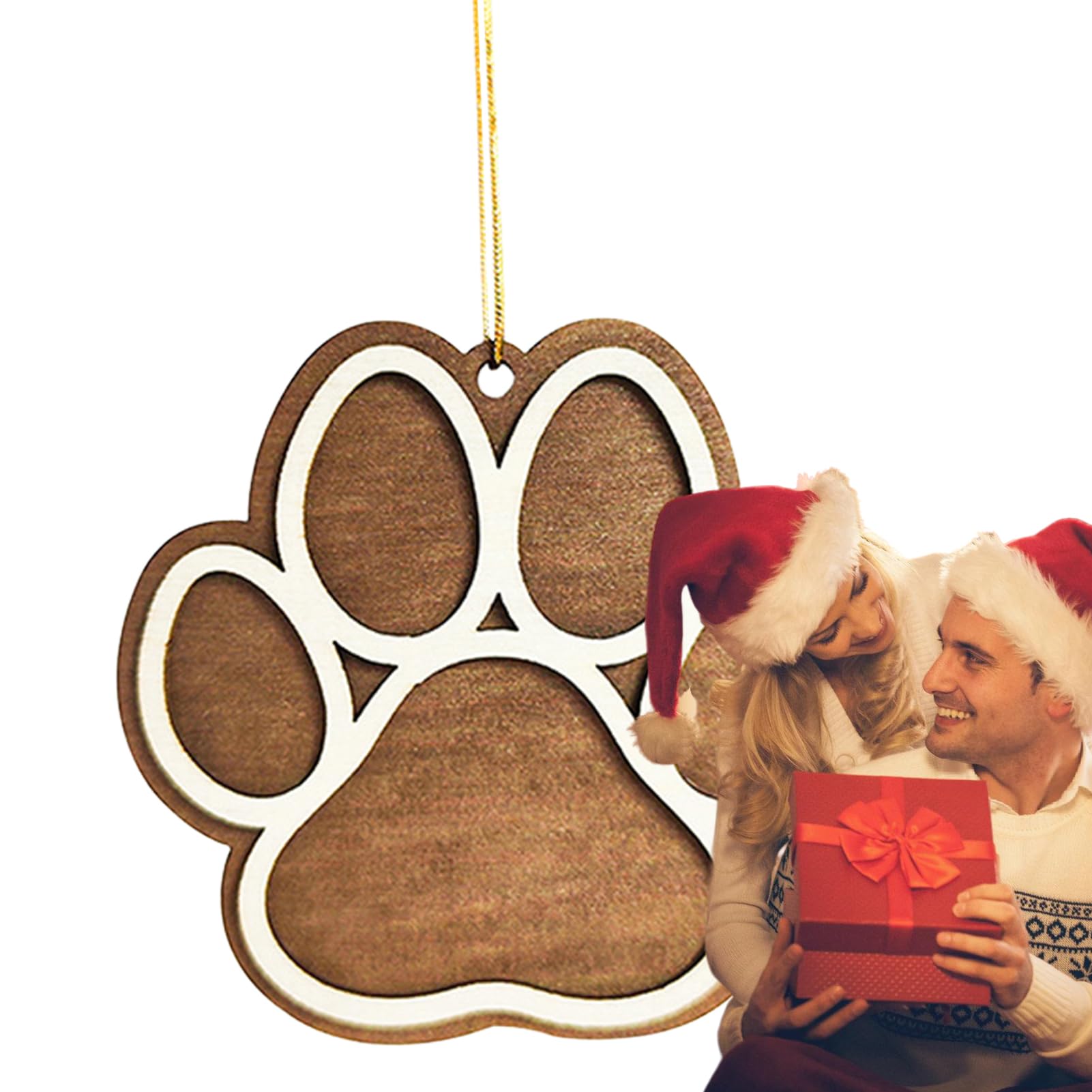 Lambo Ornamento in Legno con Forma di Gatto per Finestre, Zaini, Porte