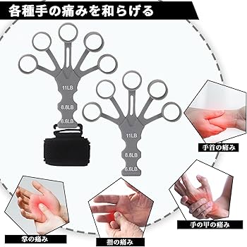 Amazon.co.jp: フィンガーパワー 2個 筋力トレーニング フィンガー
