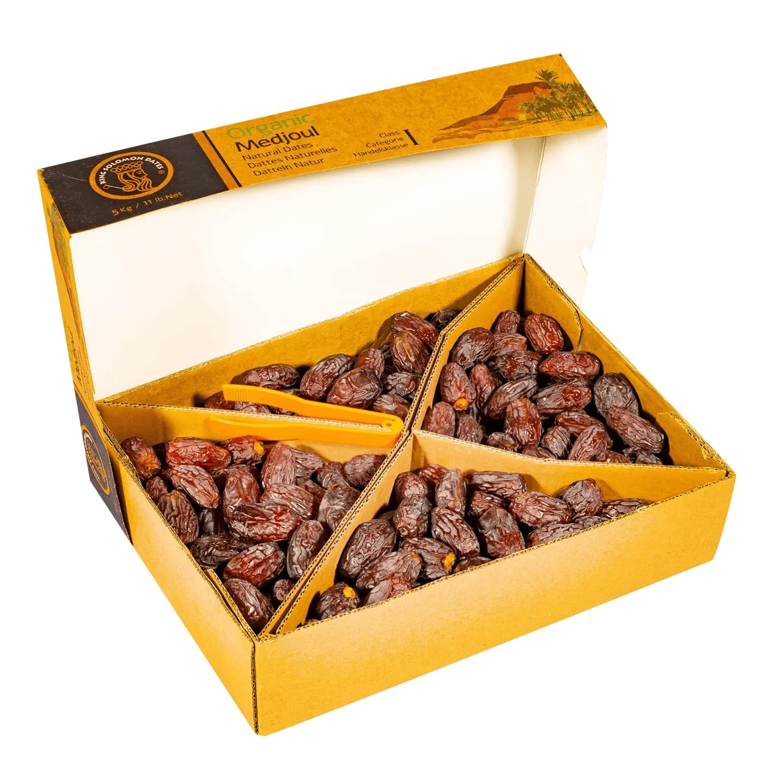 Bremer Gewürzhandel BIO Medjool Datteln, getrocknet, ganz, Trockenfrüchte ohne Zuckerzusatz & ungeschwefelt, 5kg Karton