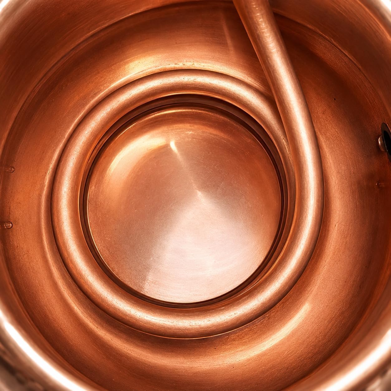 Kit de alambique de cobre puro, destilador doméstico de 3 litros con termómetro, tubo de refrigeración y llama abierta o base compatible con inducción para aceites esenciales e hidrosol