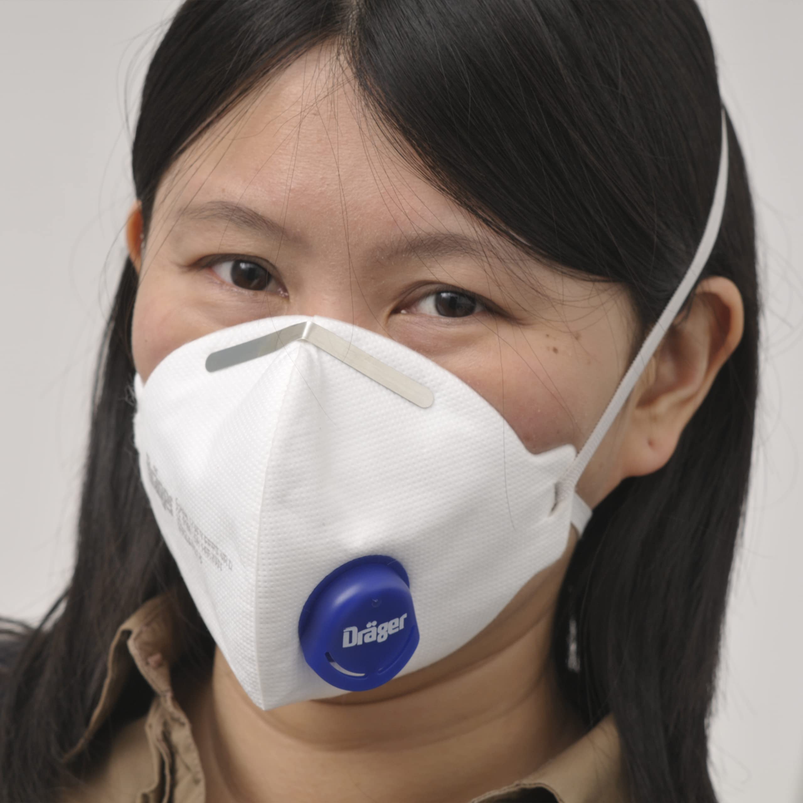 Dräger X-plore 1730 C V Masque FFP3 à valve - Lot de 10 | Masque jetable fabriqué en France pour bricolage, ponçage, chantier
