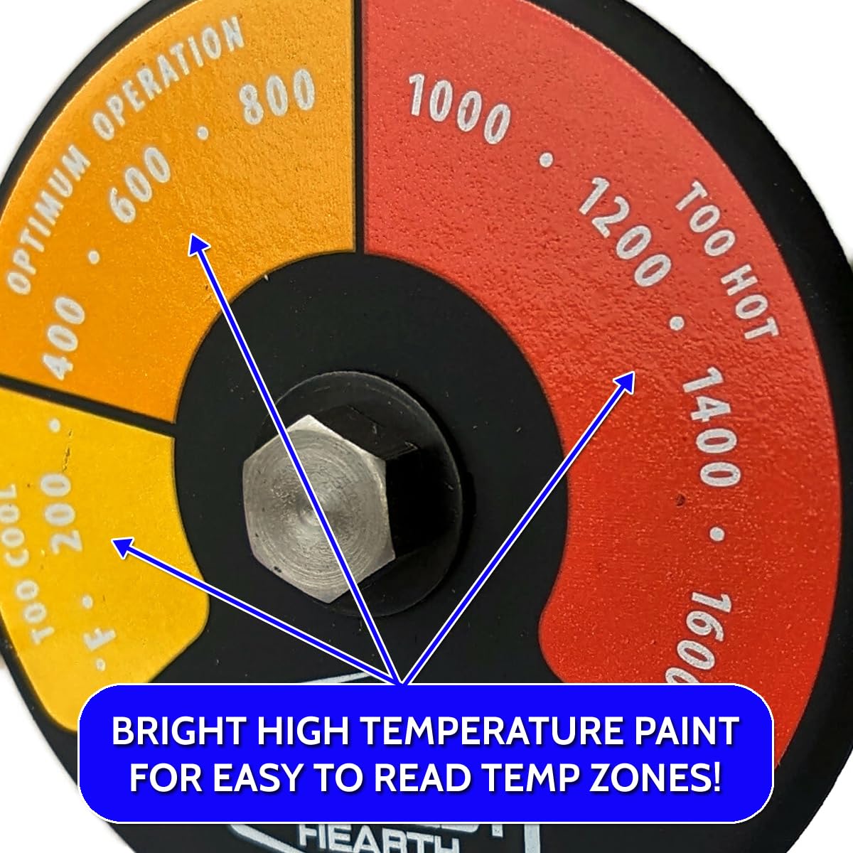 Midwest Hearth Probe Thermometer for Wood Herd with Double Wall Flue Pipe