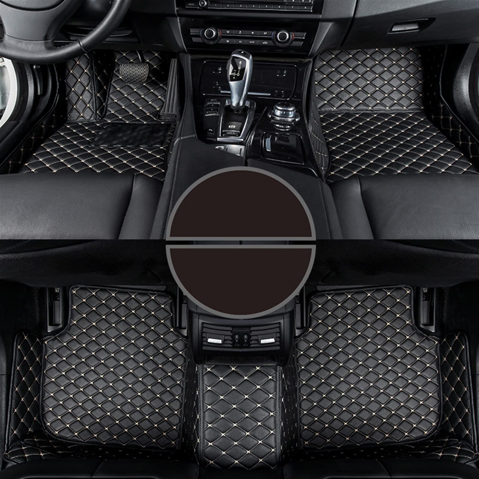 ILLVZN Compatible With R Mercedes-Benz CLA CLA180 CLA200 CLA220 CLA250 CLA260 Auto Foot Coche Accessories Carpets (Color : 2 ROWS-03)