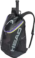 Mochila de tênis Tour Team com 2 raquetes e alças acolchoadas e compartimento para sapatos