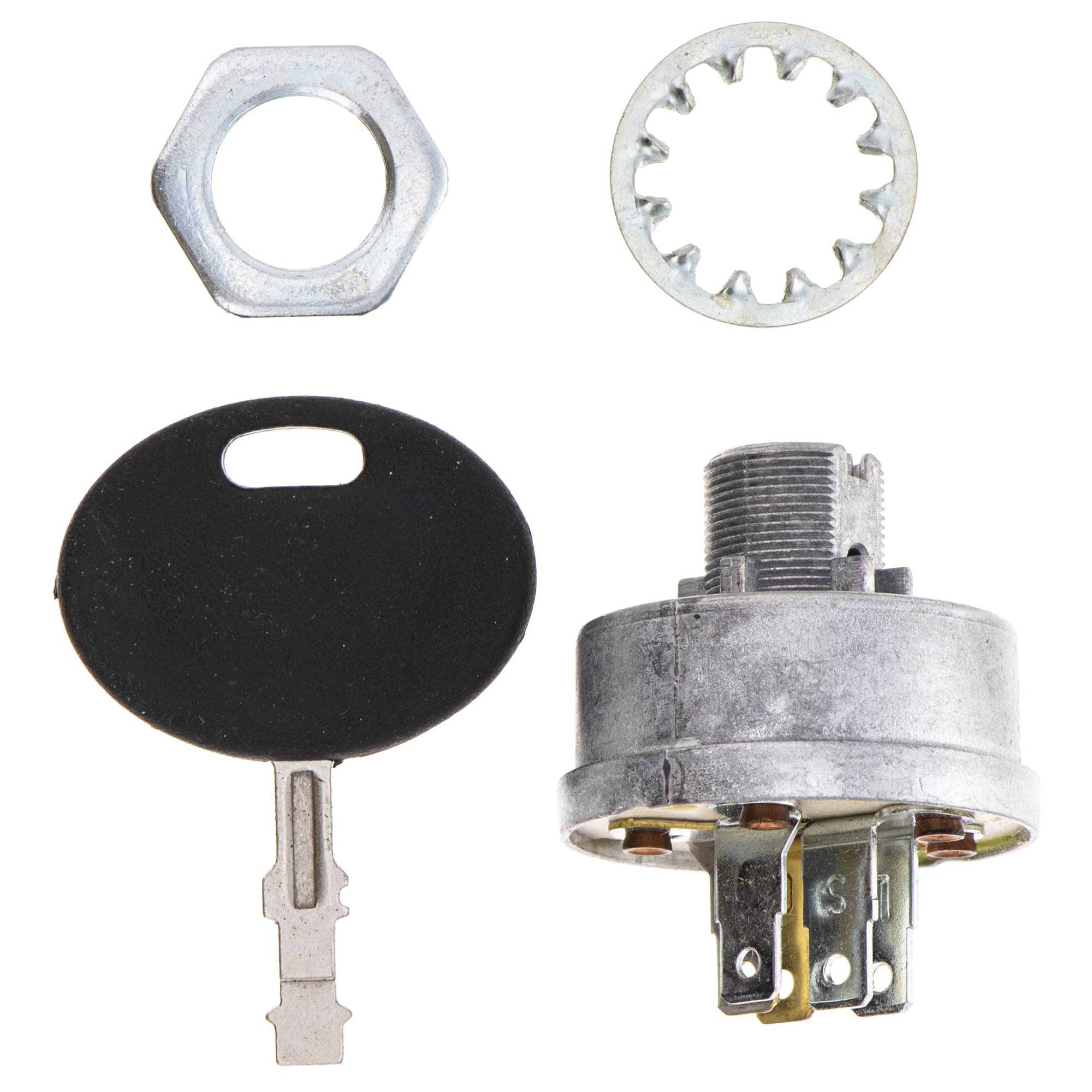 SureFit Ignition Switch with key, hex nut, and lock washer