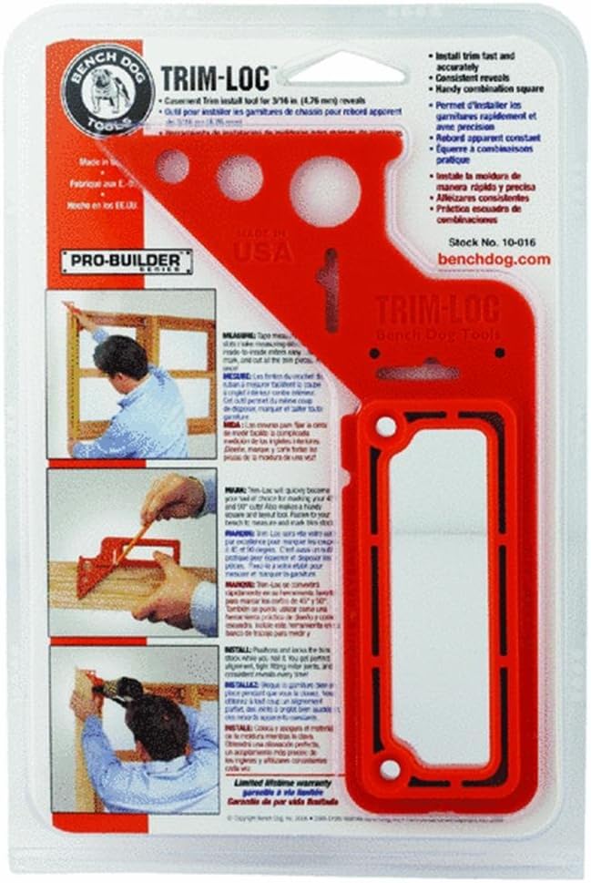 Bench Dog 10016 TrimLoc Casement Trim Installation Tool Faucet Trim