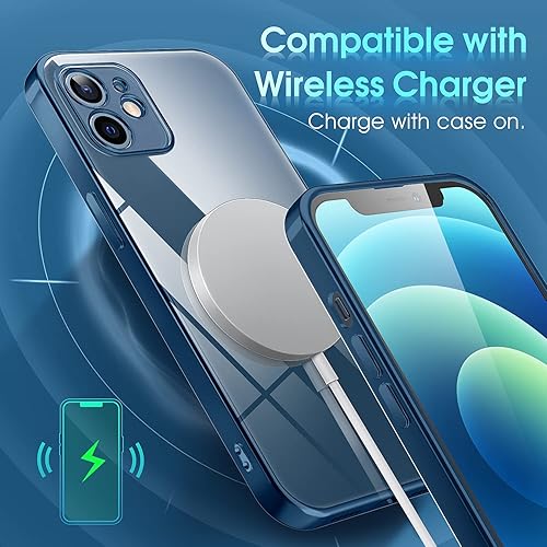 Miniatura 6 de Supdeal Funda Cristalina Transparente para iPhone 12, No se amarillea Protección de la cámara Probado contra caídas de grado militar Funda