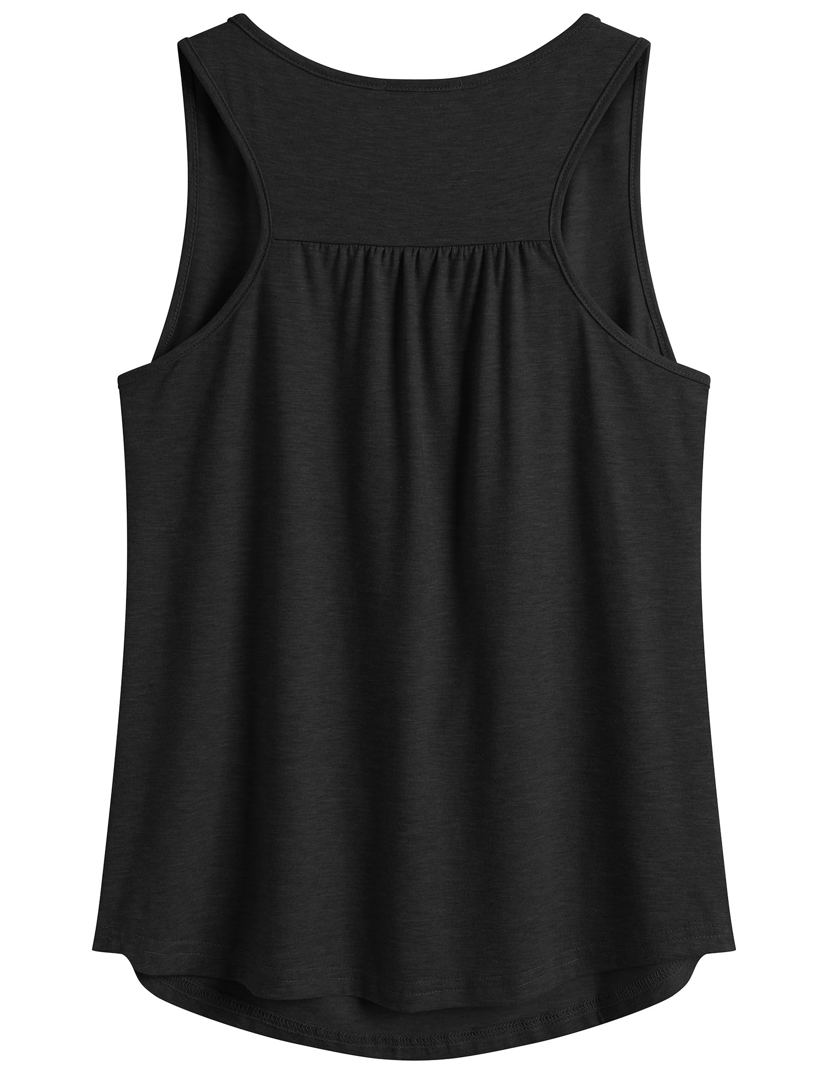 PINSPARK Sportowy tank top damski, bez rękawów, lekki top do jogi, 1/2 sztuki w opakowaniu | Oddychający miękki top sportowy, okrągły dekolt, luźny, pilates, fitness, siłownia, jogging, czas wolny